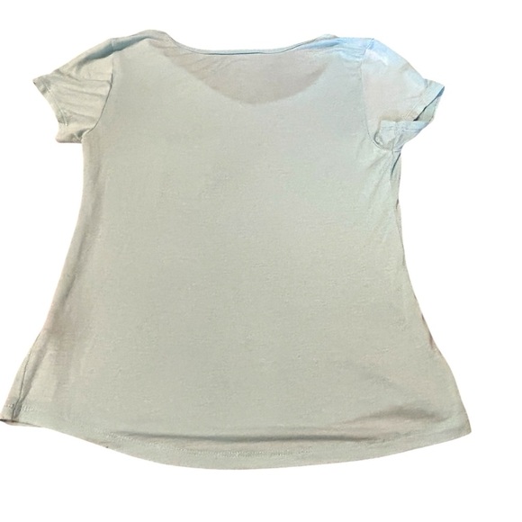 Rue 21 for era Light Blue Pocket T Shirt Womens Casual Short Sleeve‎ Top - Picture 4 of 4